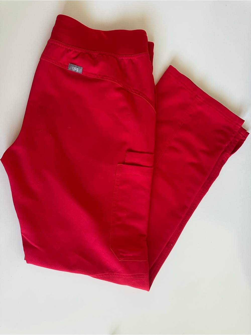 Figs Women’s Bright Red Cargo Joggers